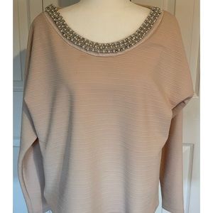 Bobeau Top with Trim Embellishment